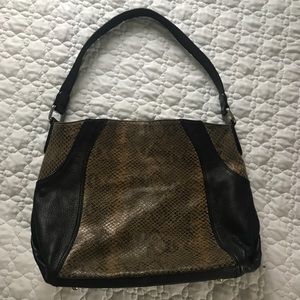 Snakeskin handbag